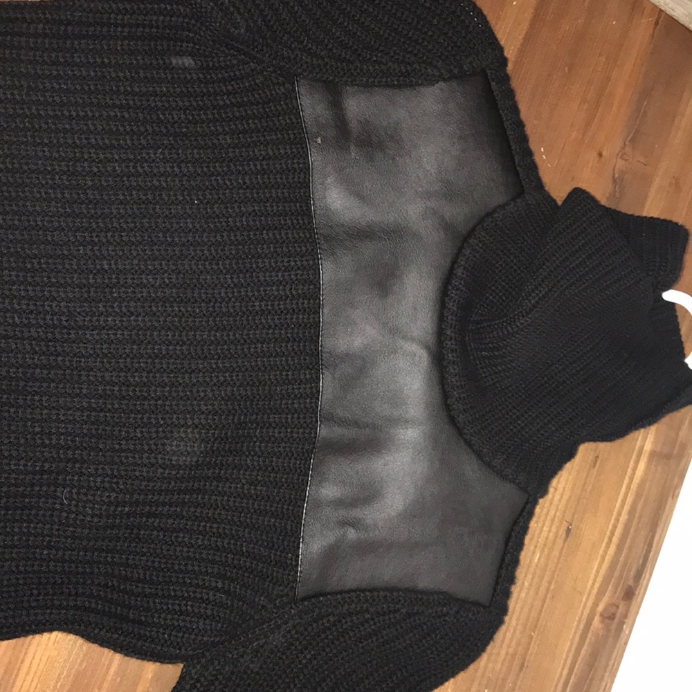 Black turtleneck sweater dress